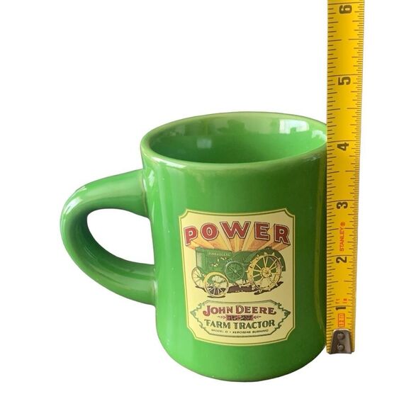 Vintage NOS John Deere The Model D 15-27 Tractor Ceramic Green Coffee Cup Mug - Picture 12 of 13